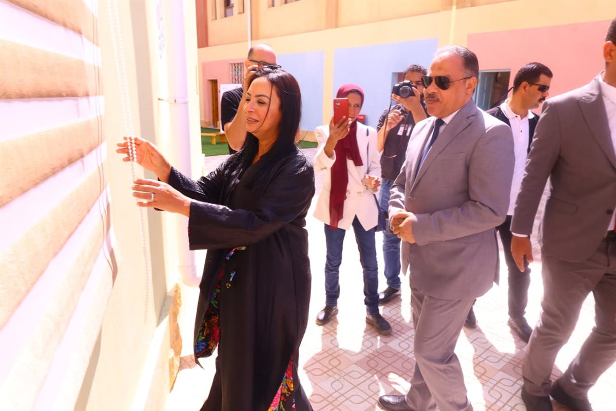 وزيرة التضامن خلال الافتتاح