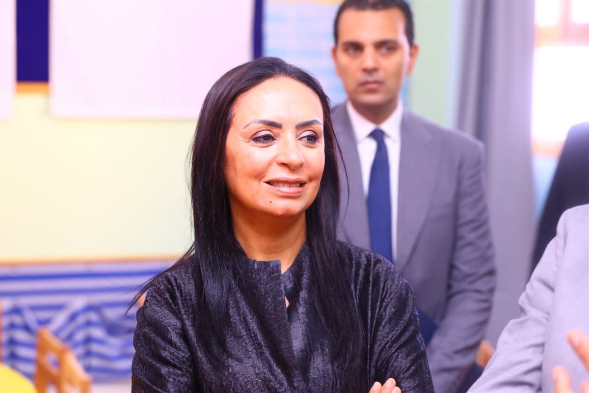 وزيرة التضامن خلال الافتتاح