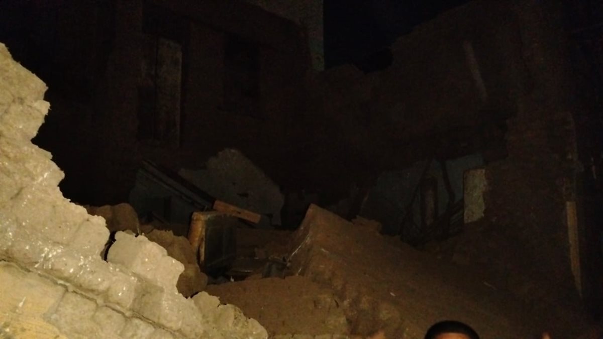 انهيار منزل دون إصابات بسوهاج 