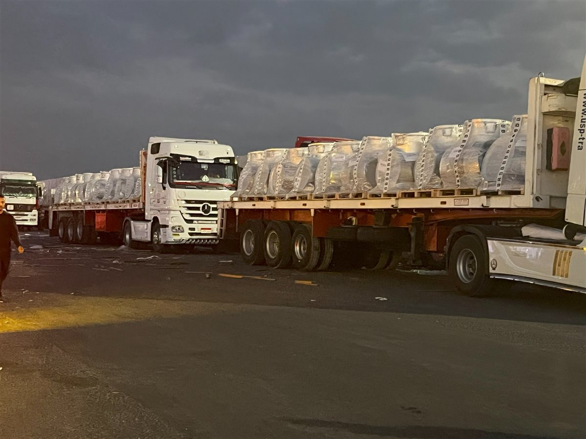 الهلال الأحمر المصري يرسل المساعدات الإغاثية إلى غزة