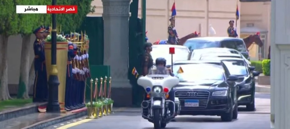 مراسم استقبال ملك وملكة إسبانيا بقصر الإتحادية