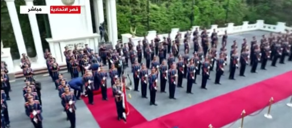 مراسم استقبال ملك وملكة إسبانيا بقصر الإتحادية