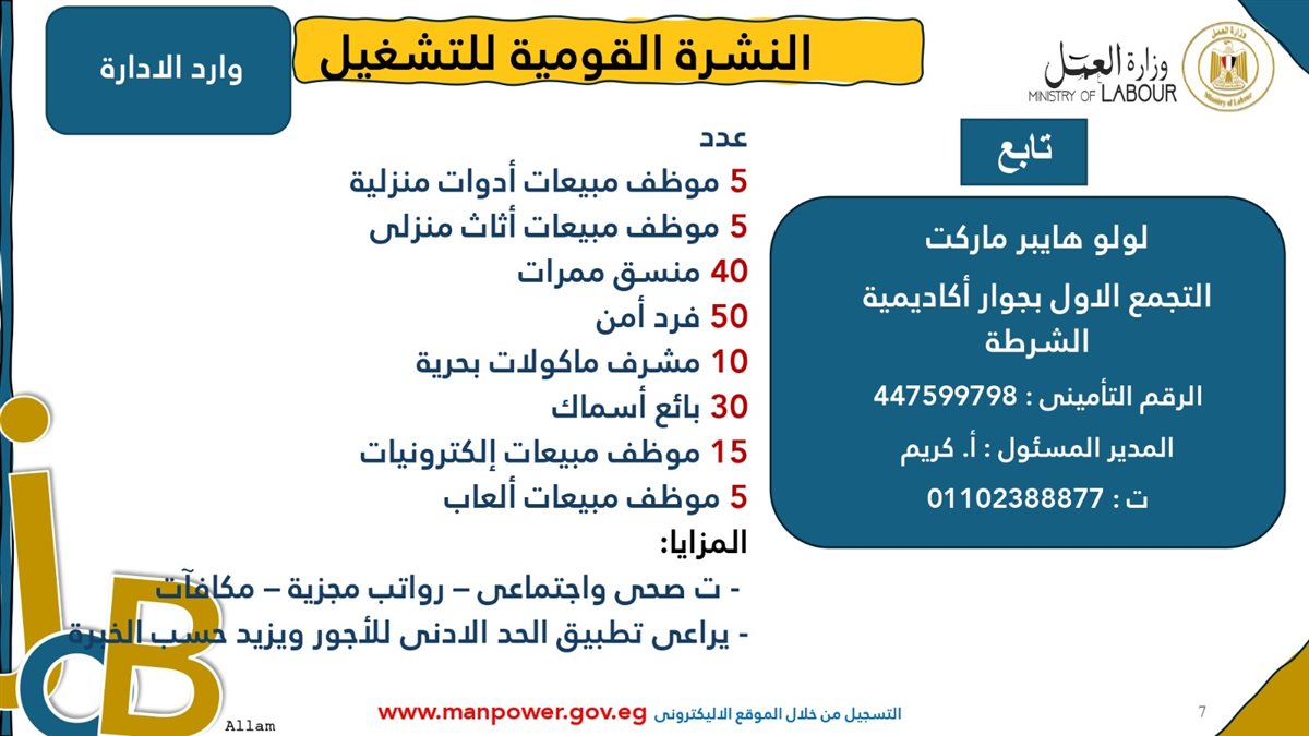 وظائف شاغرة متاحة الآن عبر وزارة العمل