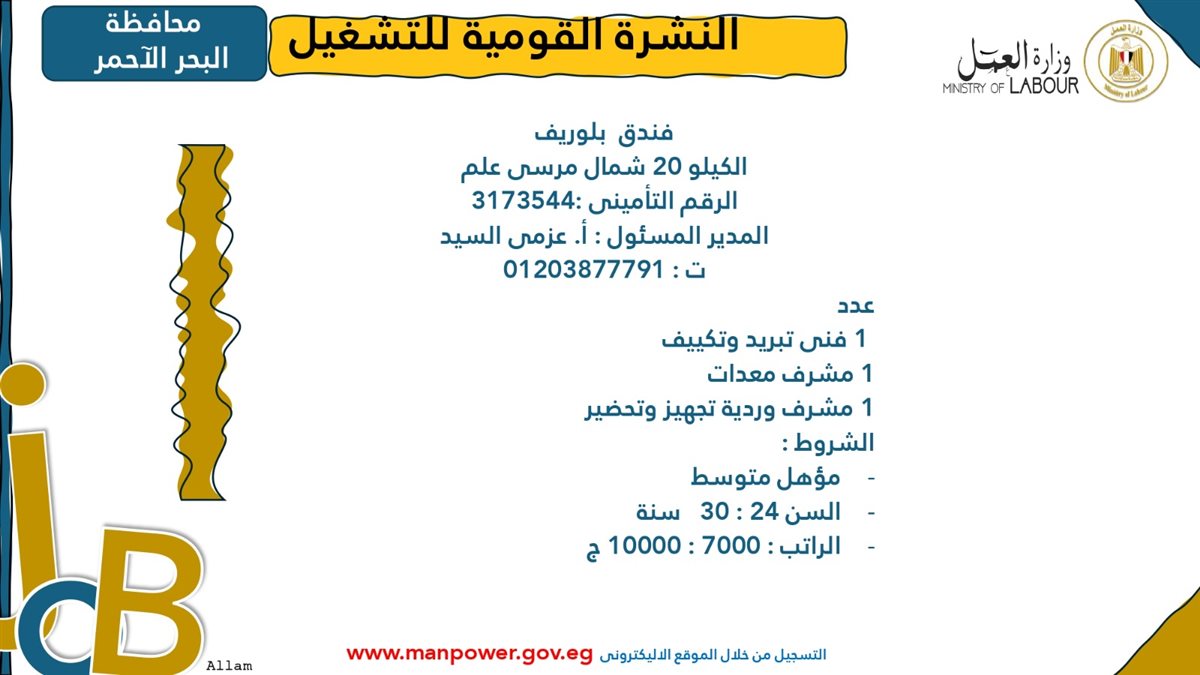 وظائف شاغرة متاحة الآن عبر وزارة العمل