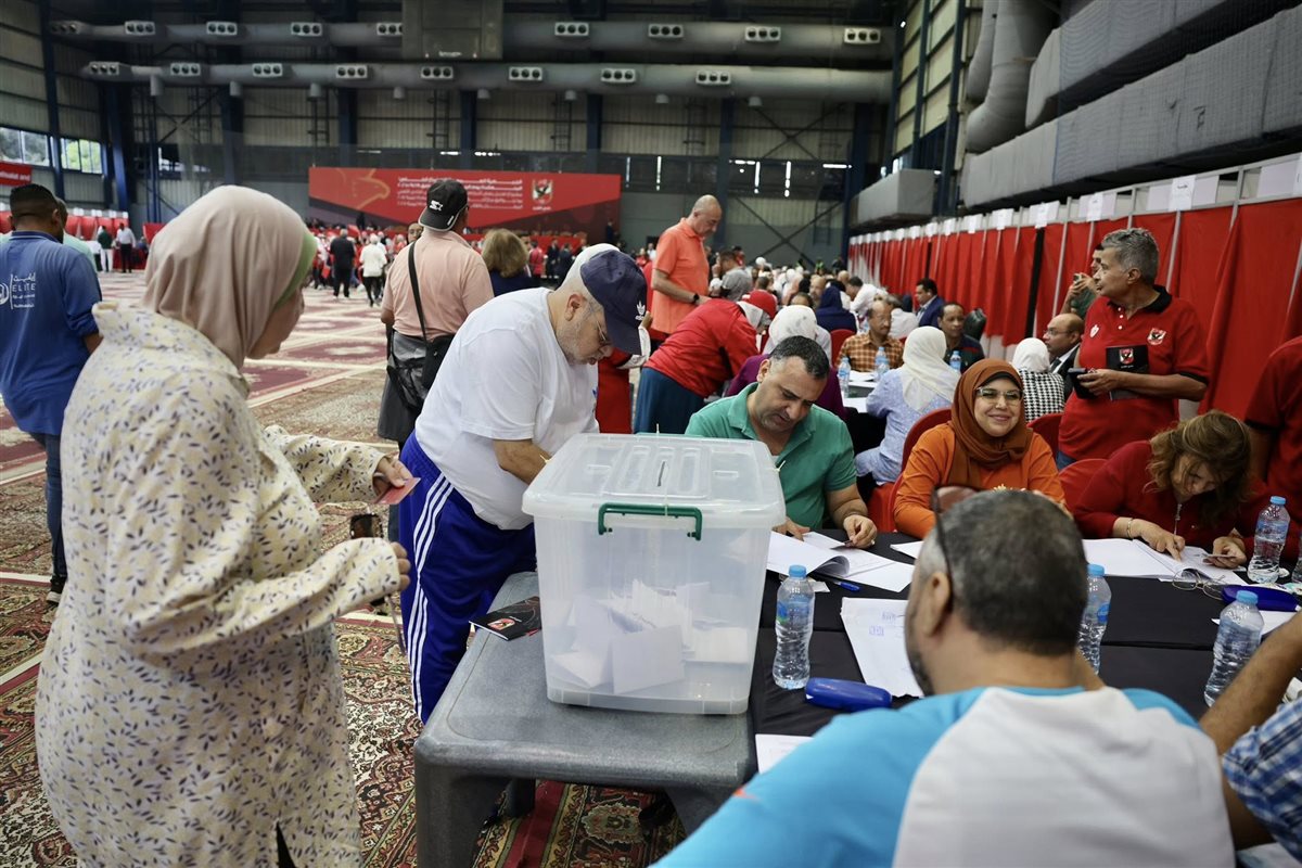 لقطات من الجمعية العمومية للنادي الأهلي للتصويت على تعديلات لائحة النظام الأساسي