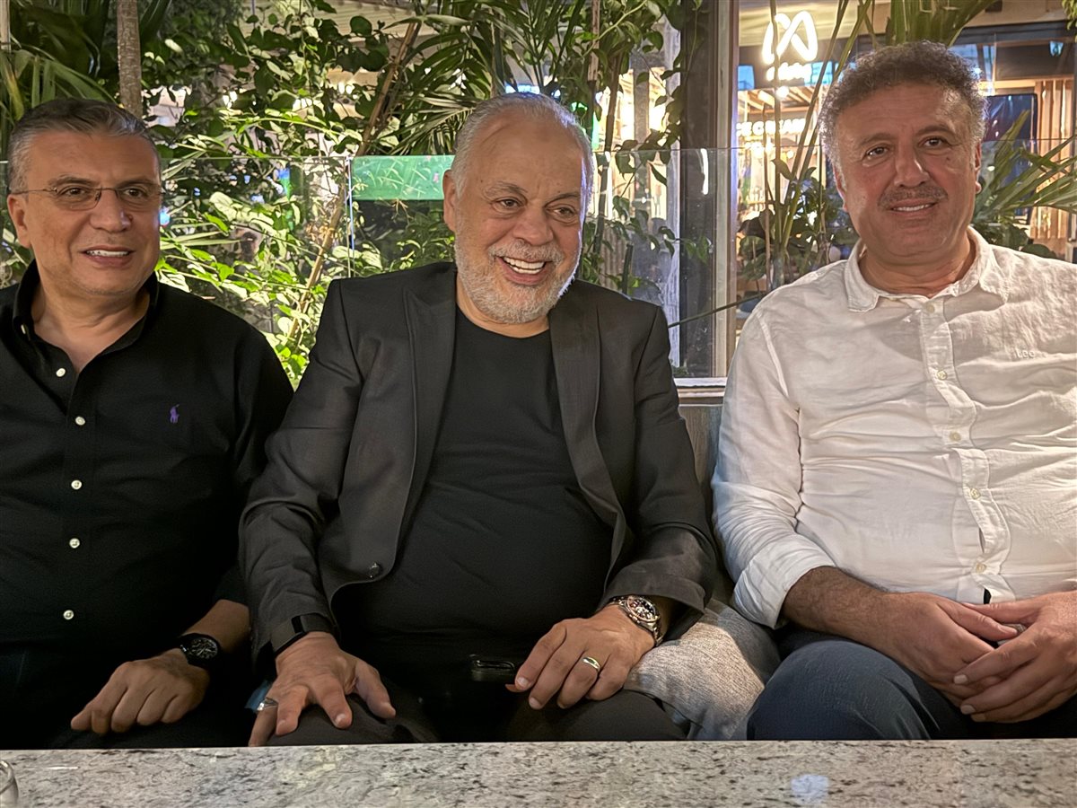 عمرو الليثي يقيم مأدبة عشاء لوفد الإعلام الفلسطيني