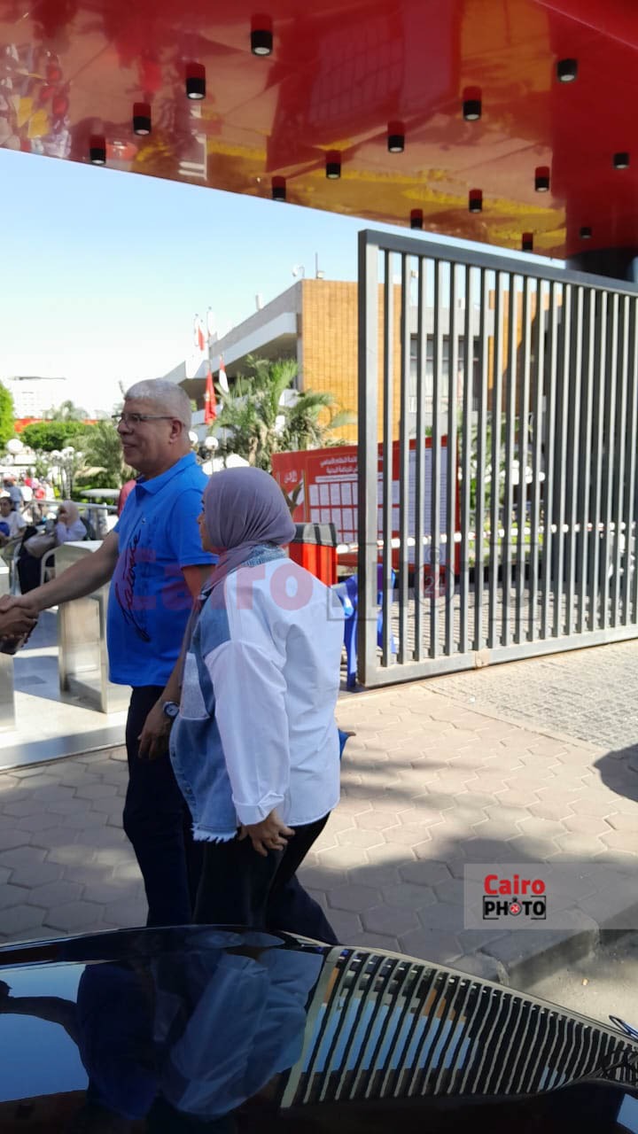 أحمد شوبير يصل الأهلي للإدلاء بصوته في الجمعية العمومية للأهلي