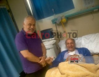 أشرف زكي في زيارة خاصة للفنان عيد أبو الحمد