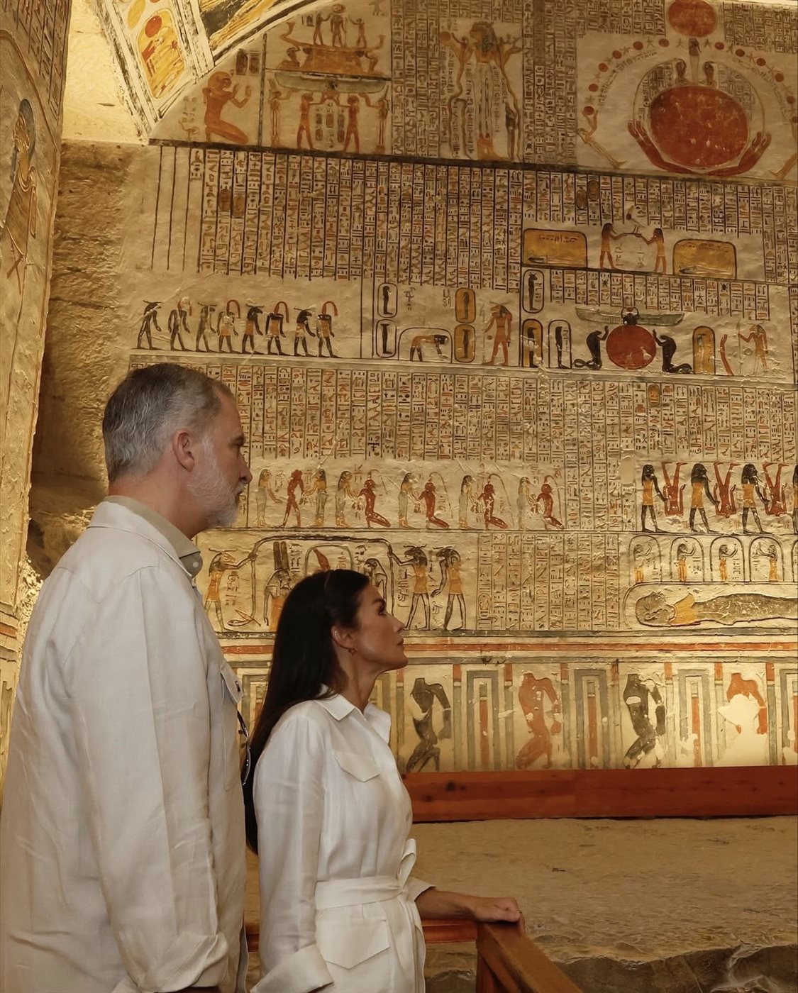 ملك وملكة إسبانيا في الأقصر