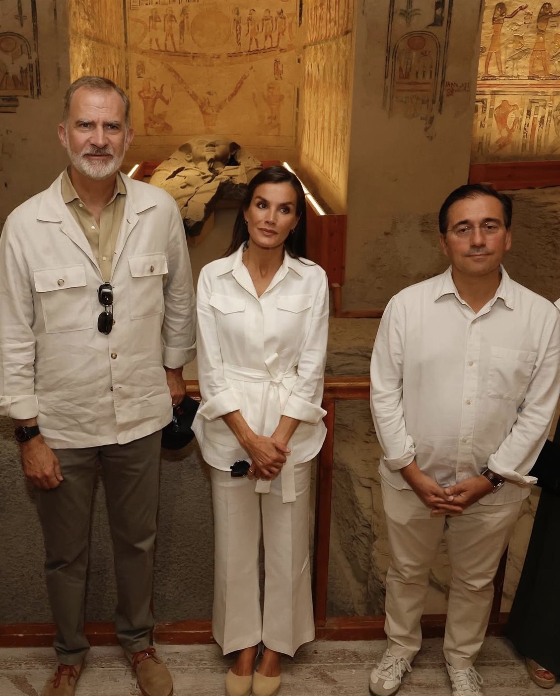 ملك وملكة إسبانيا في الأقصر