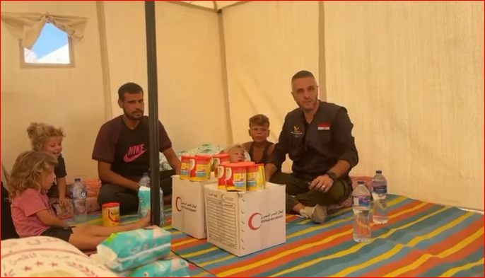 اللجنة المصرية تنقذ الطفل جدوع وشقيقه 