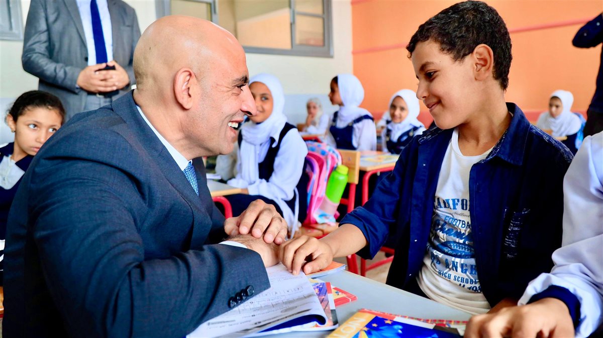 جانب من الطلاب