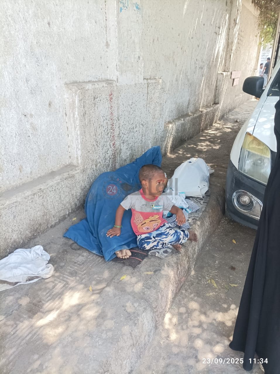 فريق حماية الطفل بعد الوصول للسيدة 