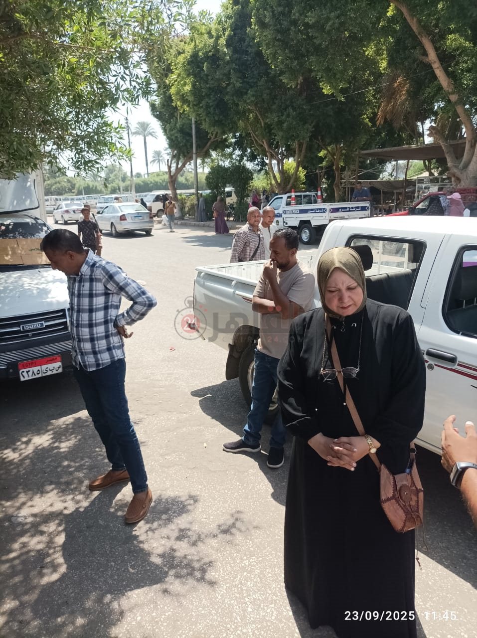 فريق حماية الطفل بعد الوصول للسيدة 