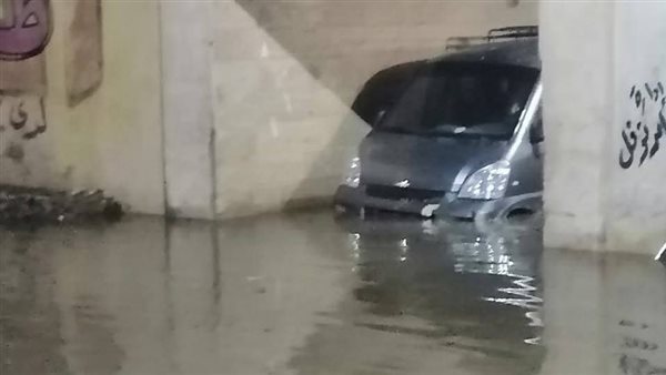 لقطات سابقة لنفق السكة الحديد بمنوف 