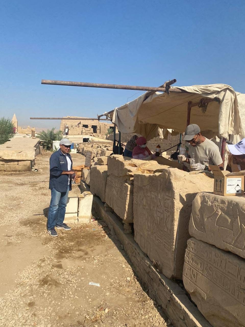 جولة مدير عام آثار الأقصر