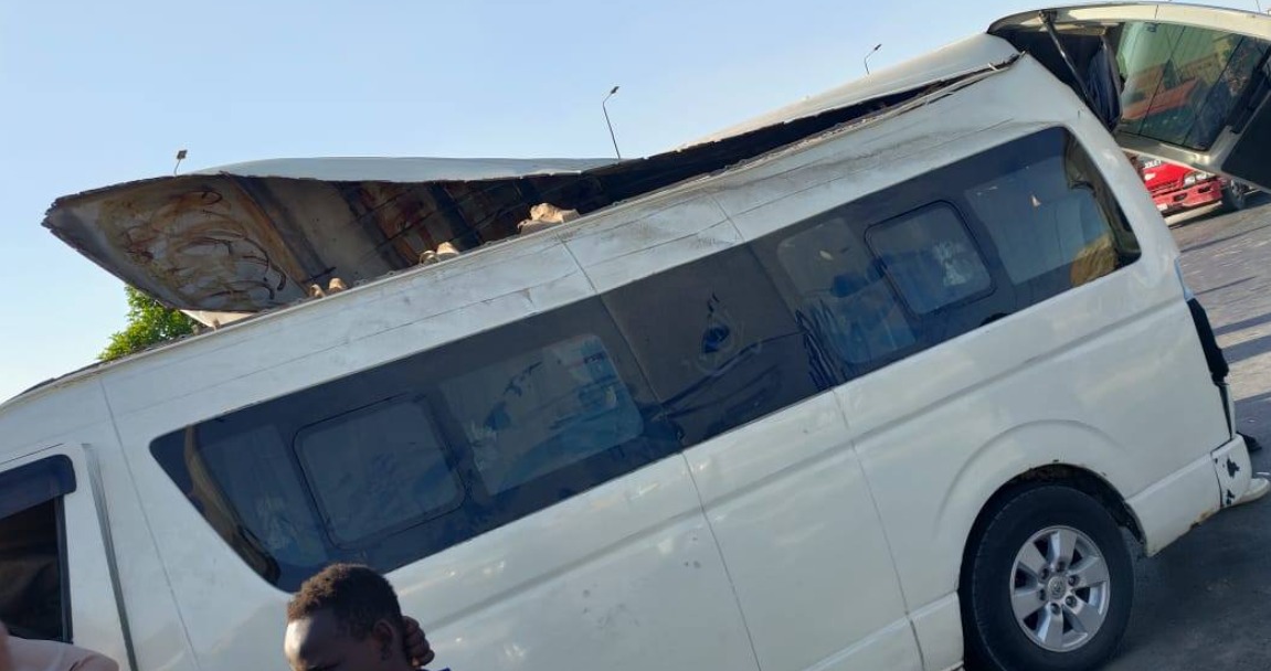 حادث تصادم طريق الواحات