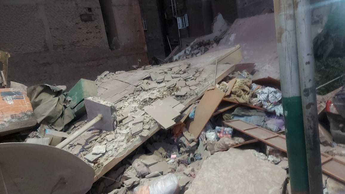 انهيار عقار مكون من 5 طوابق بجور فندق شهير بالمنيا