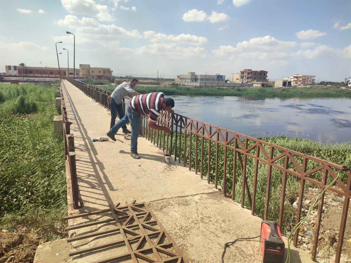 أعمال تأمين الكوبري 