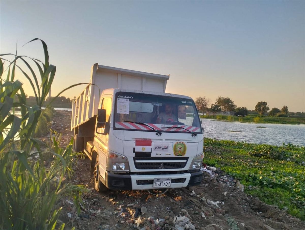 تعلية الجسر الرابط بين قريتين بالمنوفية لارتفاع منسوب النيل