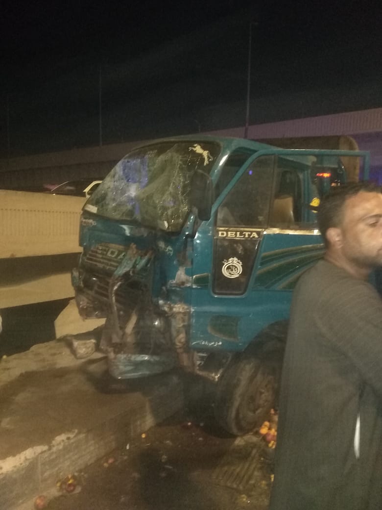 مصرع شخص وإصابة 6 في حادث تصادم على الطريق الدائري بشبرا الخيمة