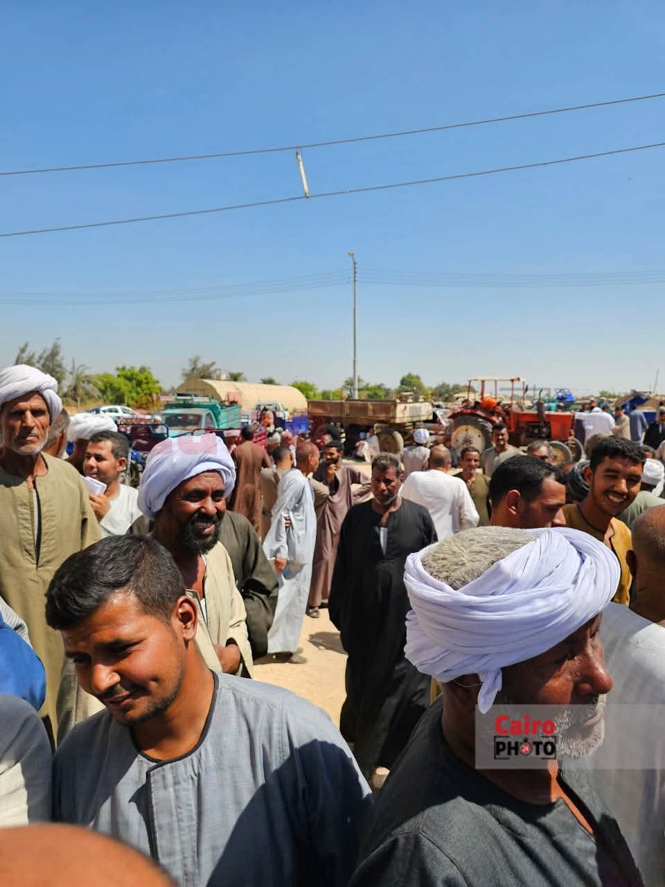 مزارعين المراشدة في قنا خلال انتظار استلام الأسمدة 