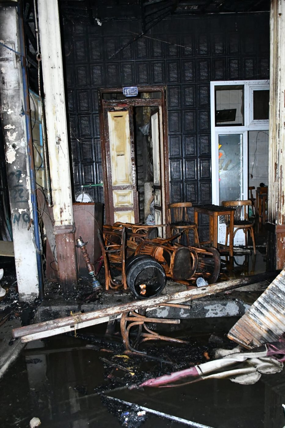 آثار حريق بورسعيد 