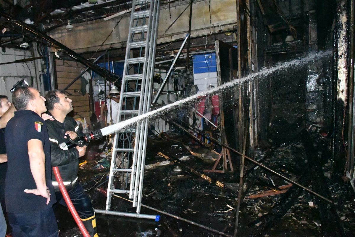 آثار حريق بورسعيد 