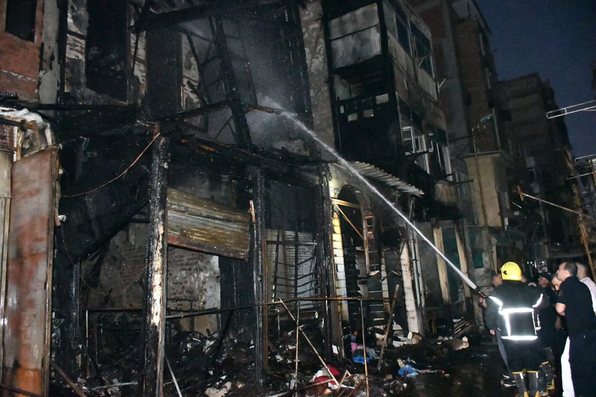 آثار حريق بورسعيد 