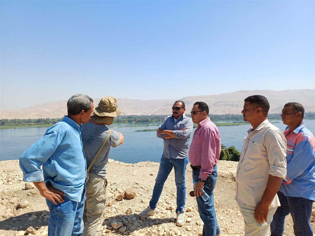 مدير عام آثار الأقصر يتفقد منطقة الجبلين الأثرية