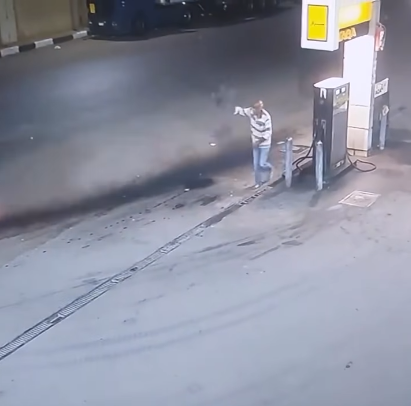 فحص أمني لهروب سائق بسيارته