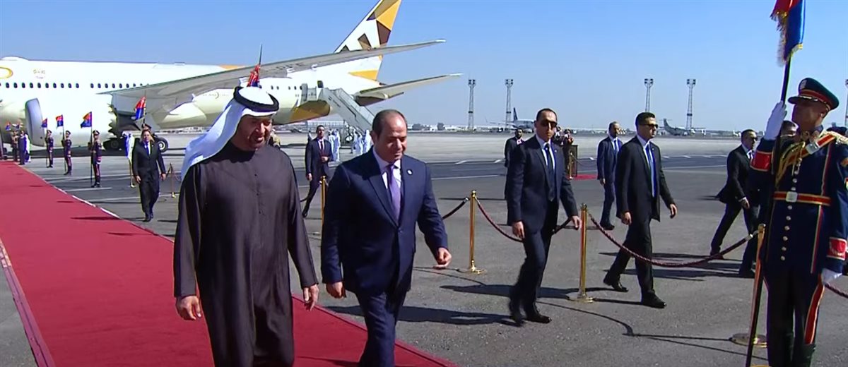 الرئيس السيسي يستقبل الشيخ محمد بن زايد آل نهيان