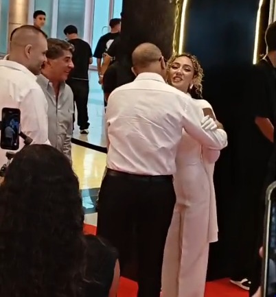 أشرف عبد الباقي وابنته زينة&nbsp;