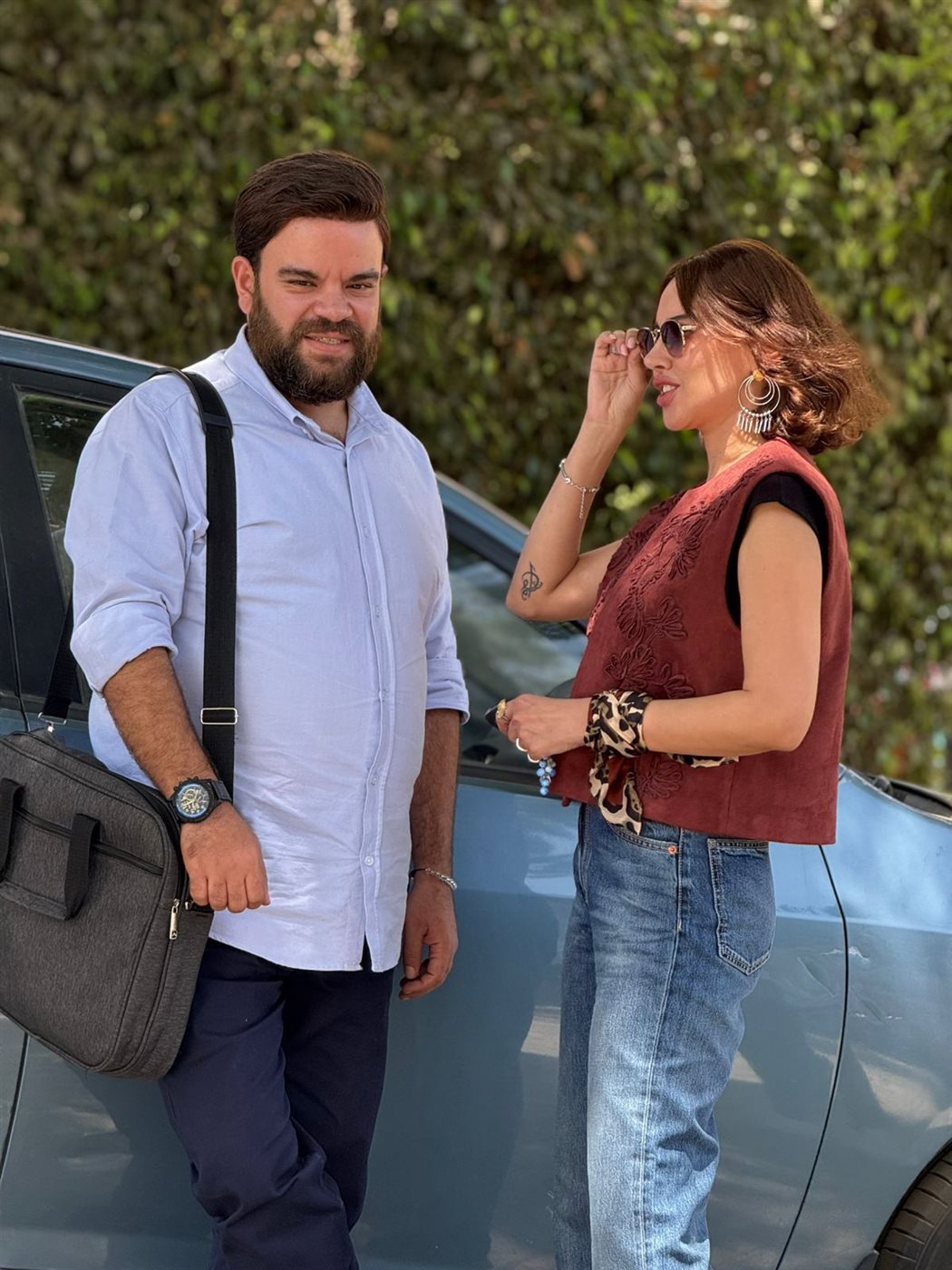 لقطات لـ محمد عبد الرحمن وياسمين رئيس في فيلم ماما وبابا