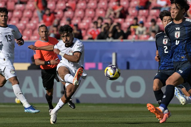 منتخب الشباب في مباراة اليابان 