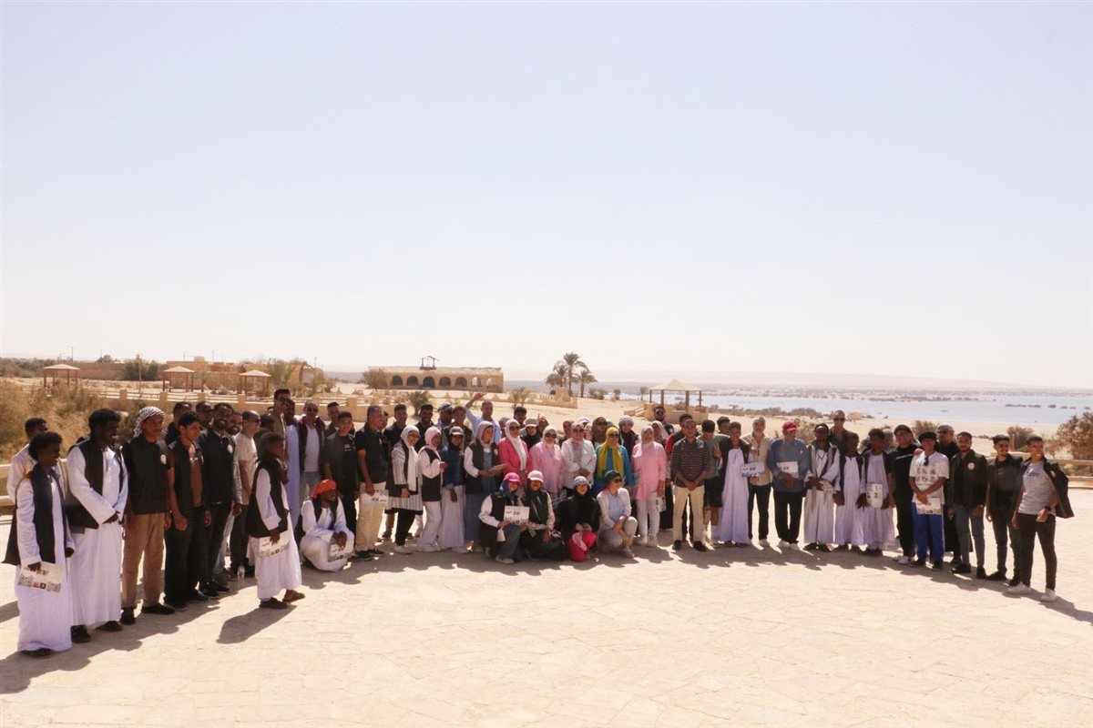 محمية وادي الريان تستقبل شباب الملتقى الثقافي الـ23 ضمن مشروع 