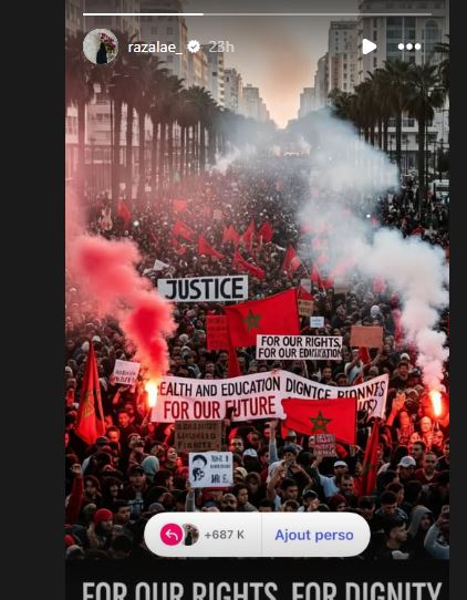 موجة دعم من نجوم المنتخب المغربي لـ مظاهرات المغرب