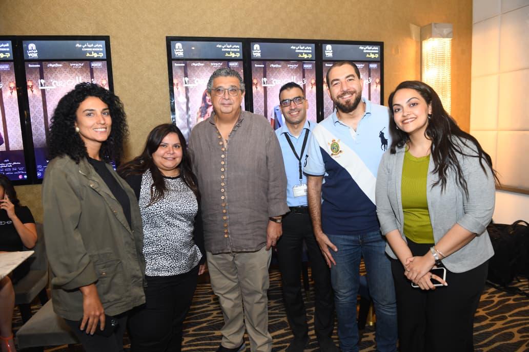 ماجد الكدواني يحتفل بالعرض الخاص لفيلم فيها إيه يعني