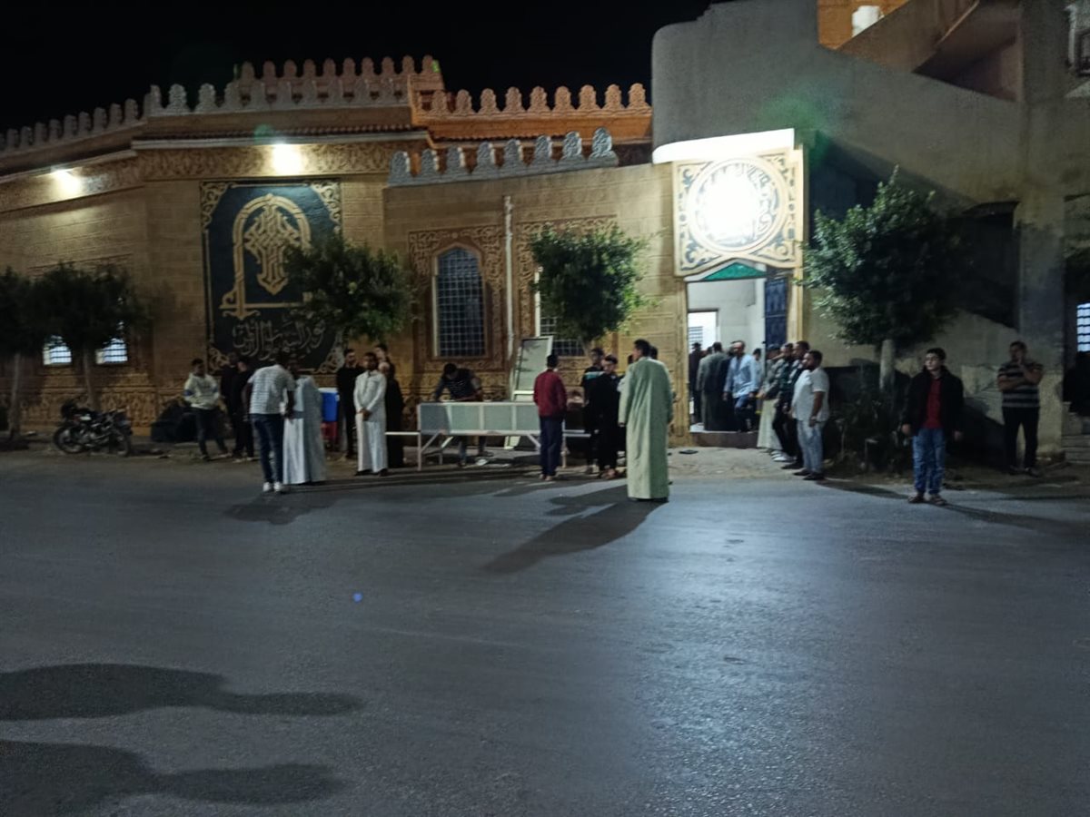 أثناء تشيع جثمان الطالب