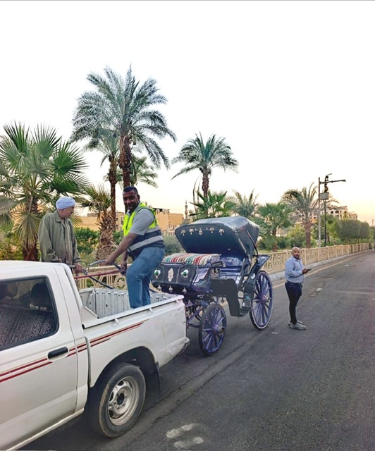 حملات اشغالات لمجلس مدينة الأقصر