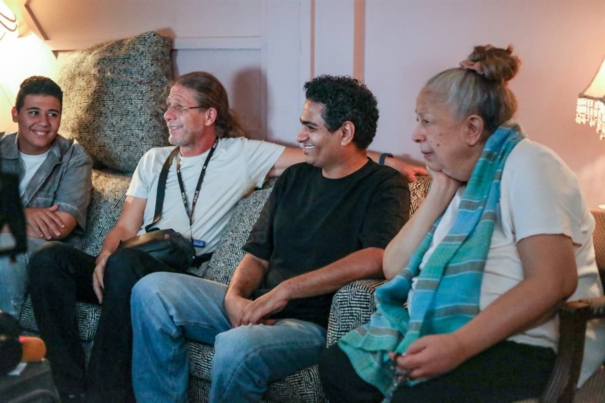 زيارة خاصة من سمية الألفي للوكيشن تصوير فيلم سفاح التجمع