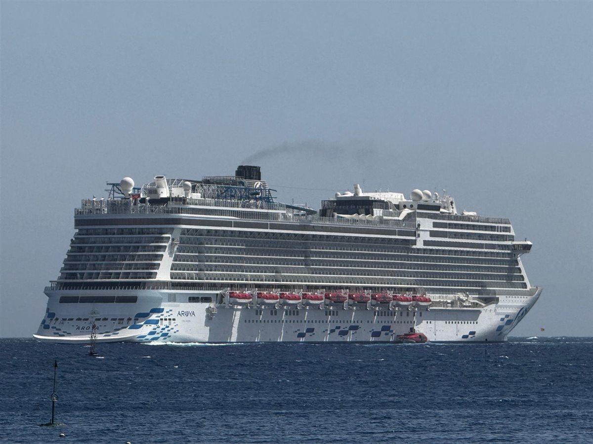 وصول السفينة السياحية أرويا