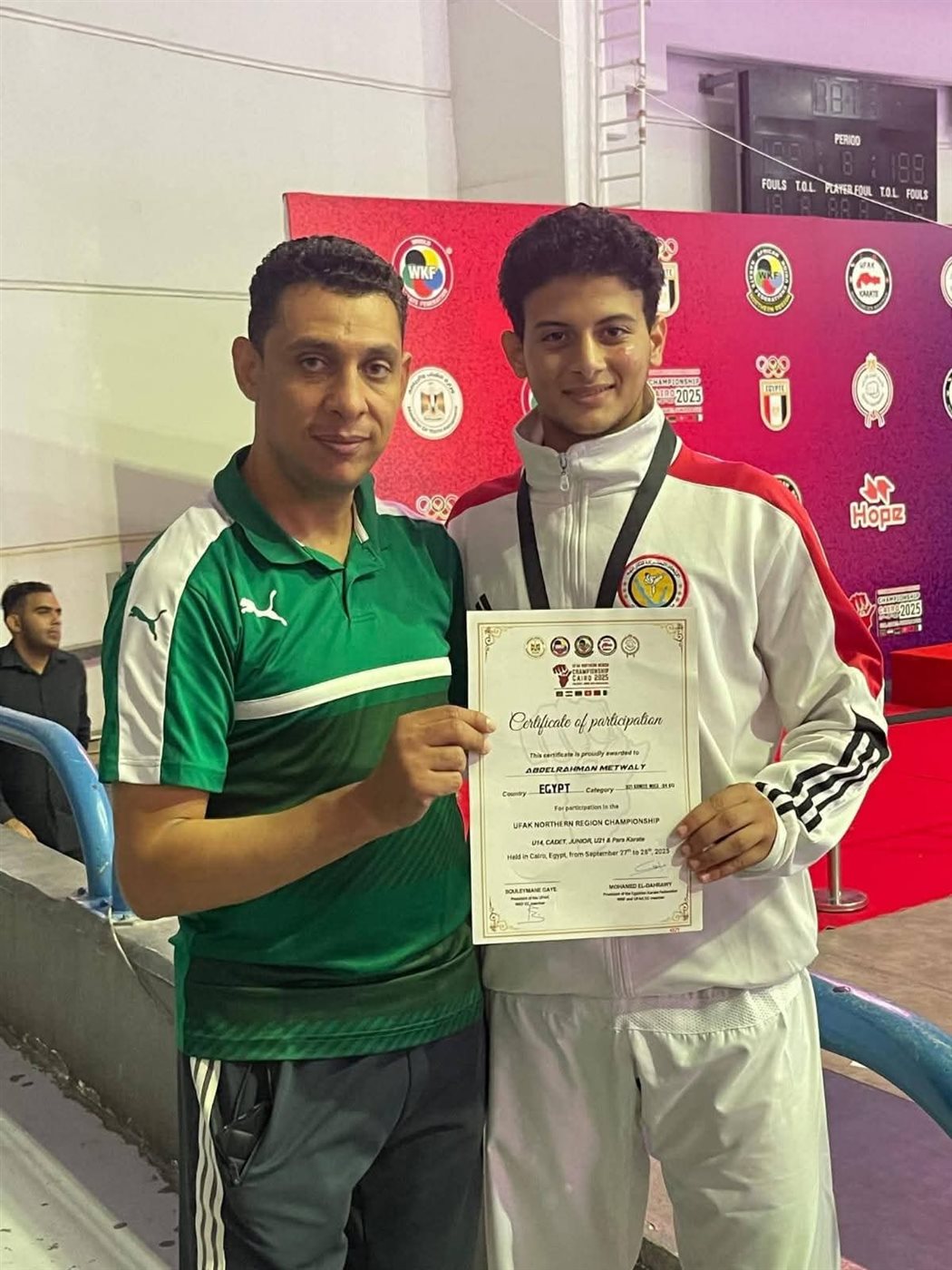 أبطال جنوب سيناء في بطولة شمال إفريقيا للكاراتيه