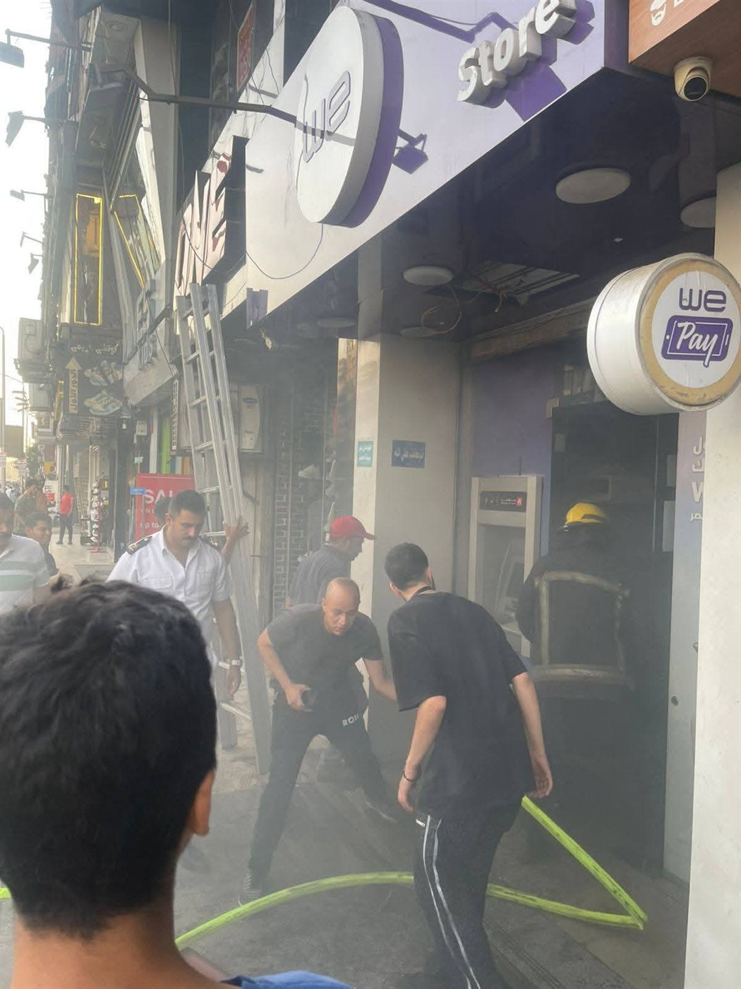 حريق شركة we