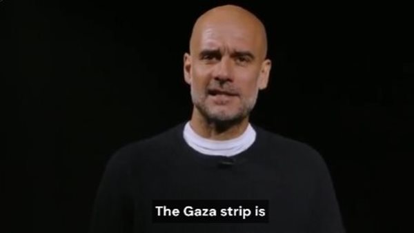 جوارديولا يناشد بالاحتجاج دفاعًا عن غزة 