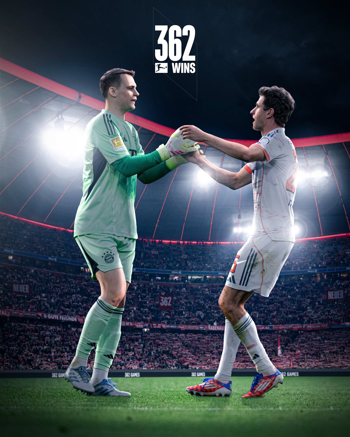 مانويل نوير يعادل رقم توماس مولر التاريخي في عدد الانتصارات مع نادي بايرن ميونخ الألماني