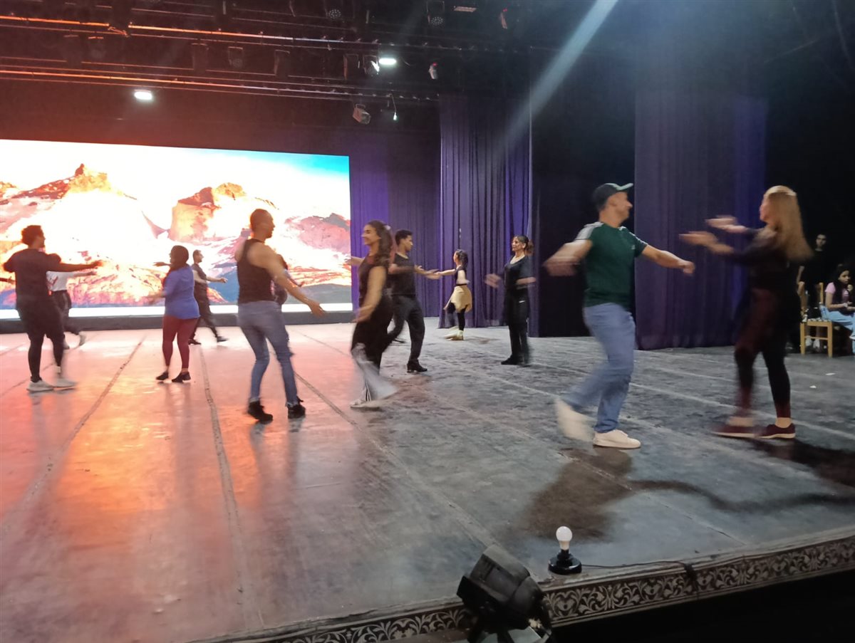 البروفات الأخيرة لاحتفالية نصر أكتوبر