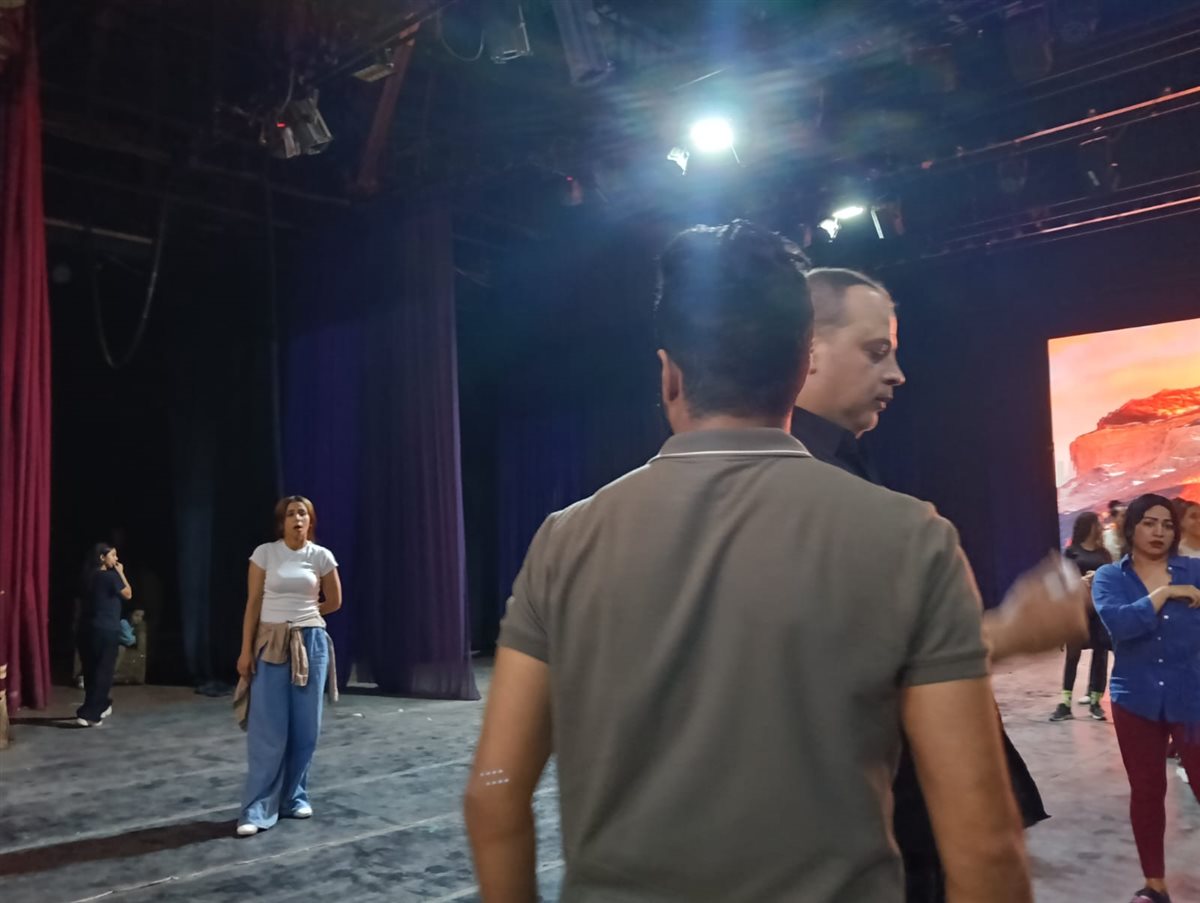 البروفات الأخيرة لاحتفالية نصر أكتوبر