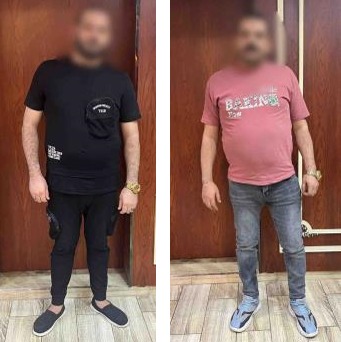 المتهمين والمضبوطات 