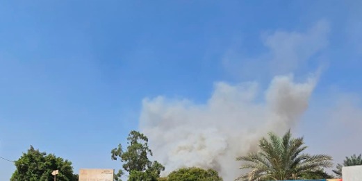 حريق بالمجزر الآلي بالمعادي 